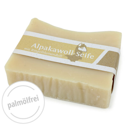 Alpakawoll Seife Ringelblume, natur 110g