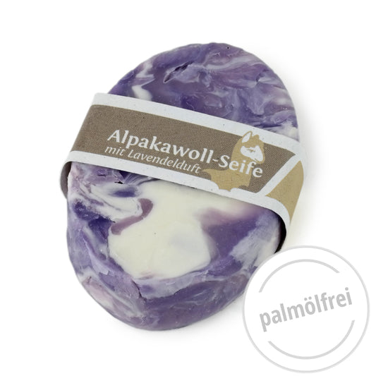 Alpakawoll-Seife Lavendel lila 35g